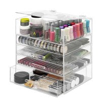 5 Drawer Acrylic Display