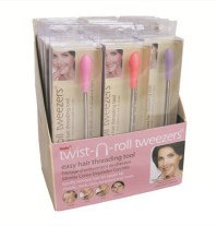 15pc Display Twist N Roll Tweezers